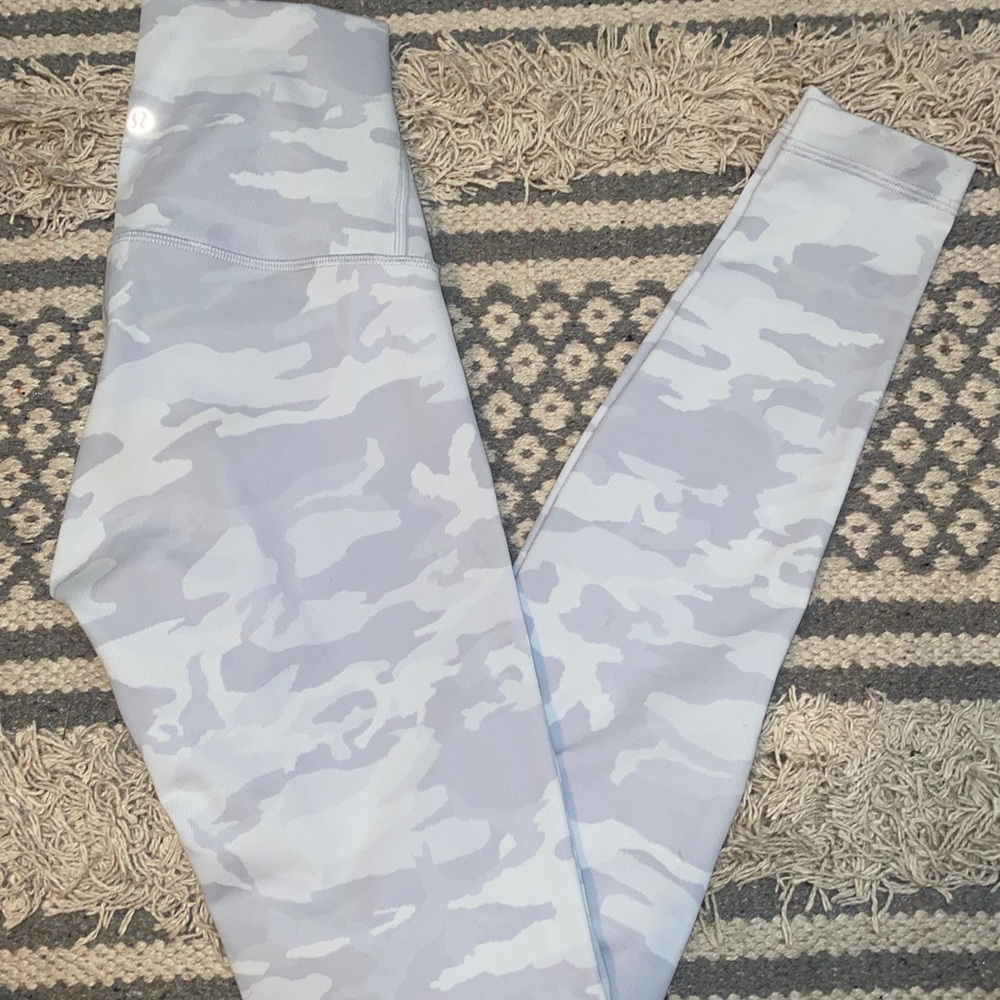 Lululemon White Camo Leggings